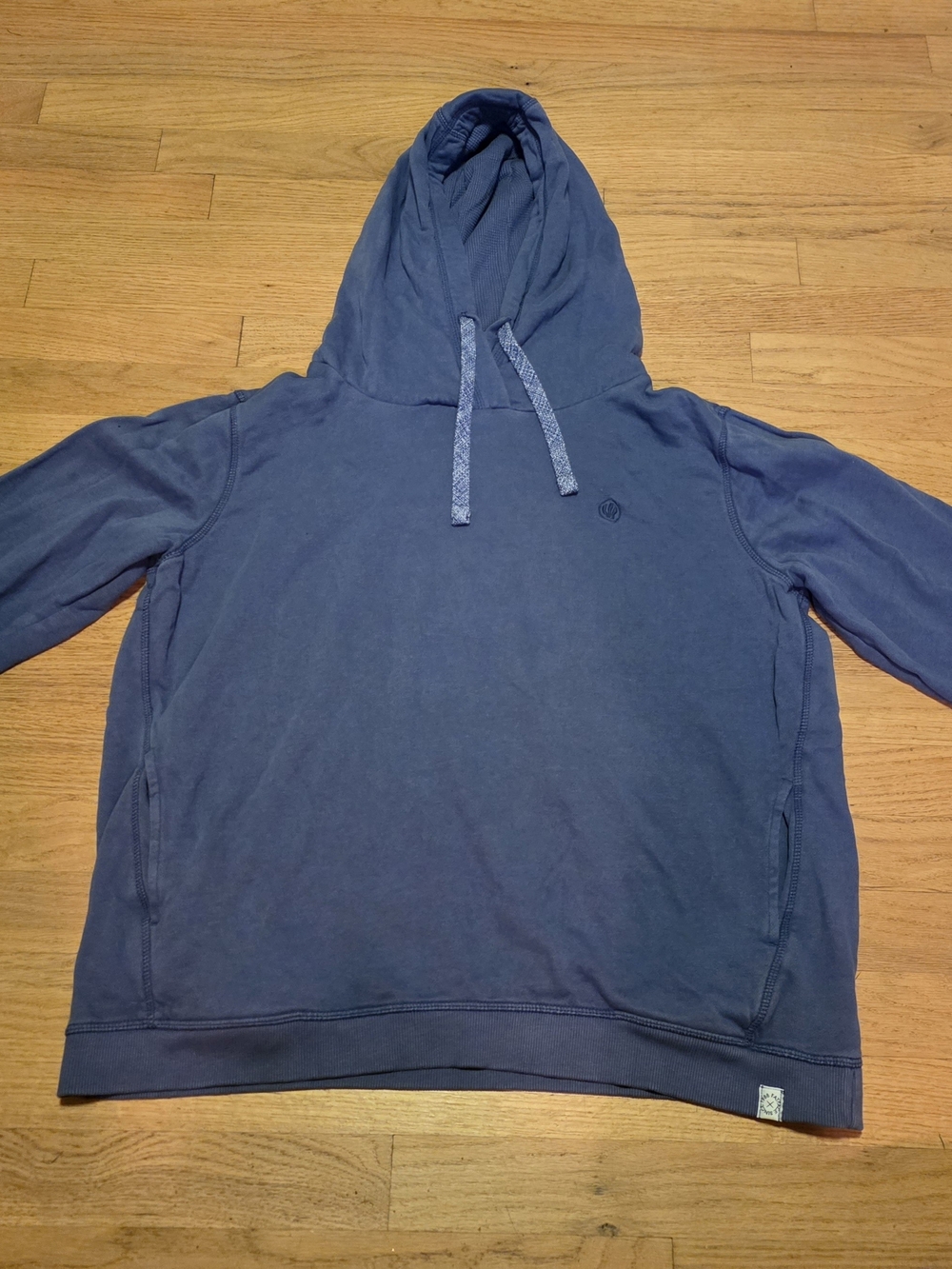 Fat Face Navy Blue Women's Hooded Pullover Sweatshirt Size L